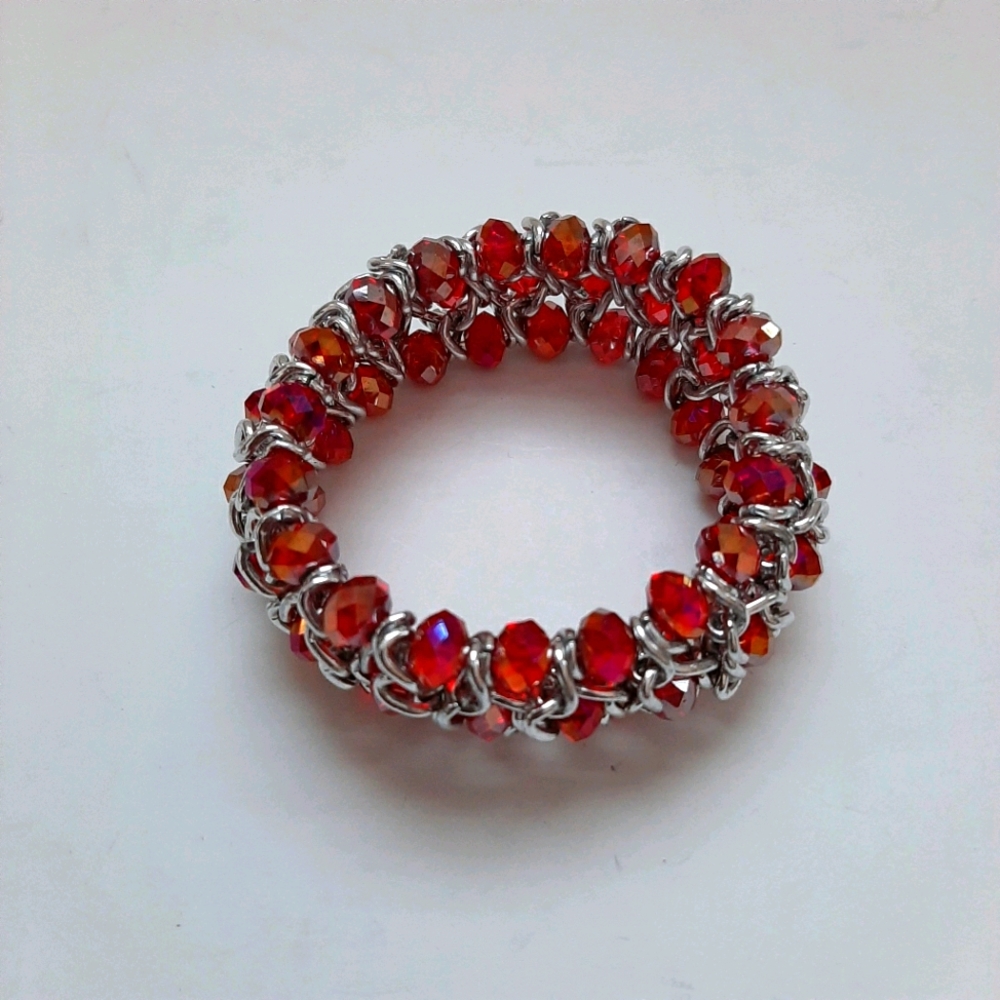 Silver Beaded Bracelet - Picture 2 of 3